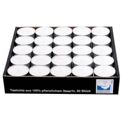 Stearin Teelicht Set - Aluhülse