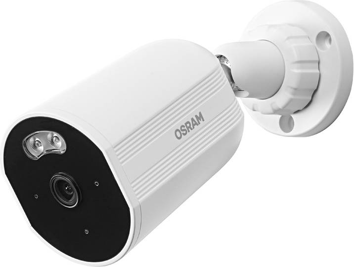 OSRAM SMART+ Caméra WiFi d'extérieur 4MP 2K IP67\, vision de nuit 10m\, audio bidirectionnel\, Ethernet\, compatible Alexa\, extérieur blanc