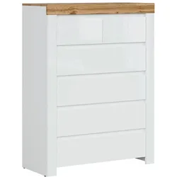 KOMMODE Hella Weiß und Holz