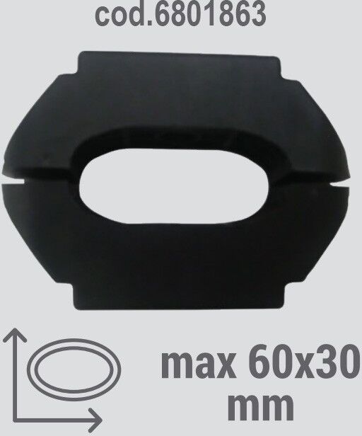 Fabbri Accessorio per portasci  ADATTATORE PER BARRE - 6x3 CM