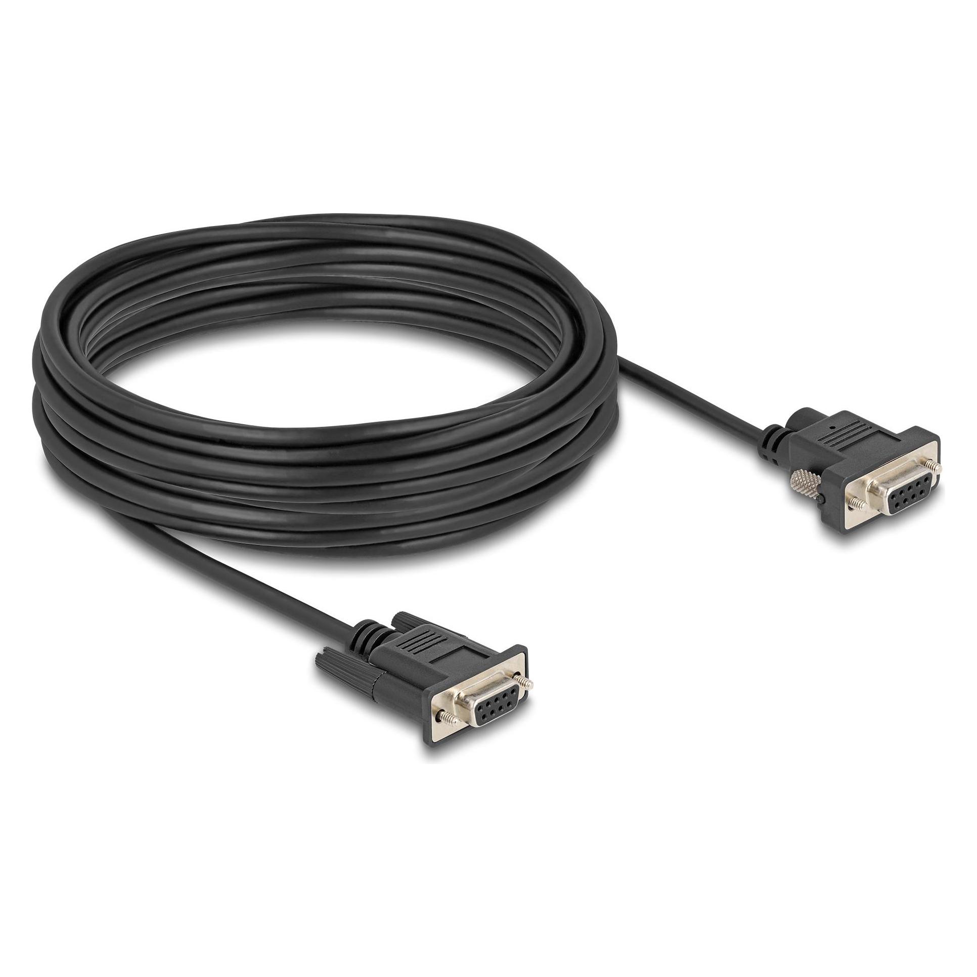 Delock Seriell Kabel RS-232 D-Sub9 Buchse zu D-Sub9 Buchse S (10 m) (88240)