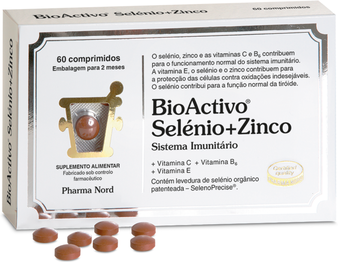 Bioactivo Suplemento Sistema Imunitário Selénio + Zinco 60 comprimidos