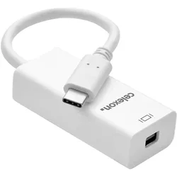 Celexon USB-C auf mini DisplayPort M/F Adapter, weiss, Video Adapter, Weiss