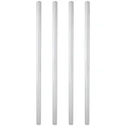 VEPATIM 50 Trinkhalme aus Glas transparent Ø9mm 24cm