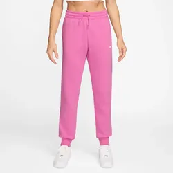 NIKE Sportswear Phoenix Mid-Rise Fleece Jogginghose Damen 676 - playful pink/sail XS