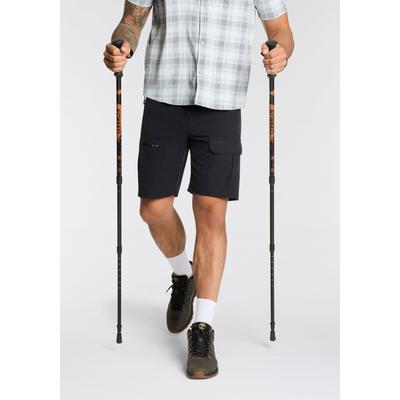 Cargoshorts CMP "MAN BERMUDA", Herren, Gr. 48, N-Gr, blau (antracite), Web, Obermaterial: 92% Polyamid, 8% Elasthan, Hosen, mit Dry-Function-Technologie, in Stretchgewebe