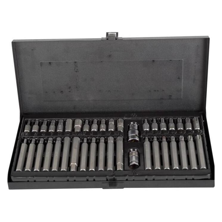 Proline Tip set t20-t55, m5-m12, hexagon 4-12, 40 pcs, s2 (10748)