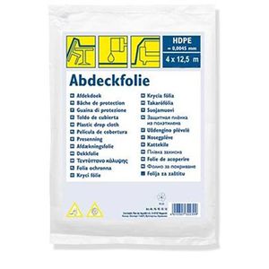 Böttcher-AG Abdeckfolie, transparente PE-Folie, 4 my, 4 x 12,5 m