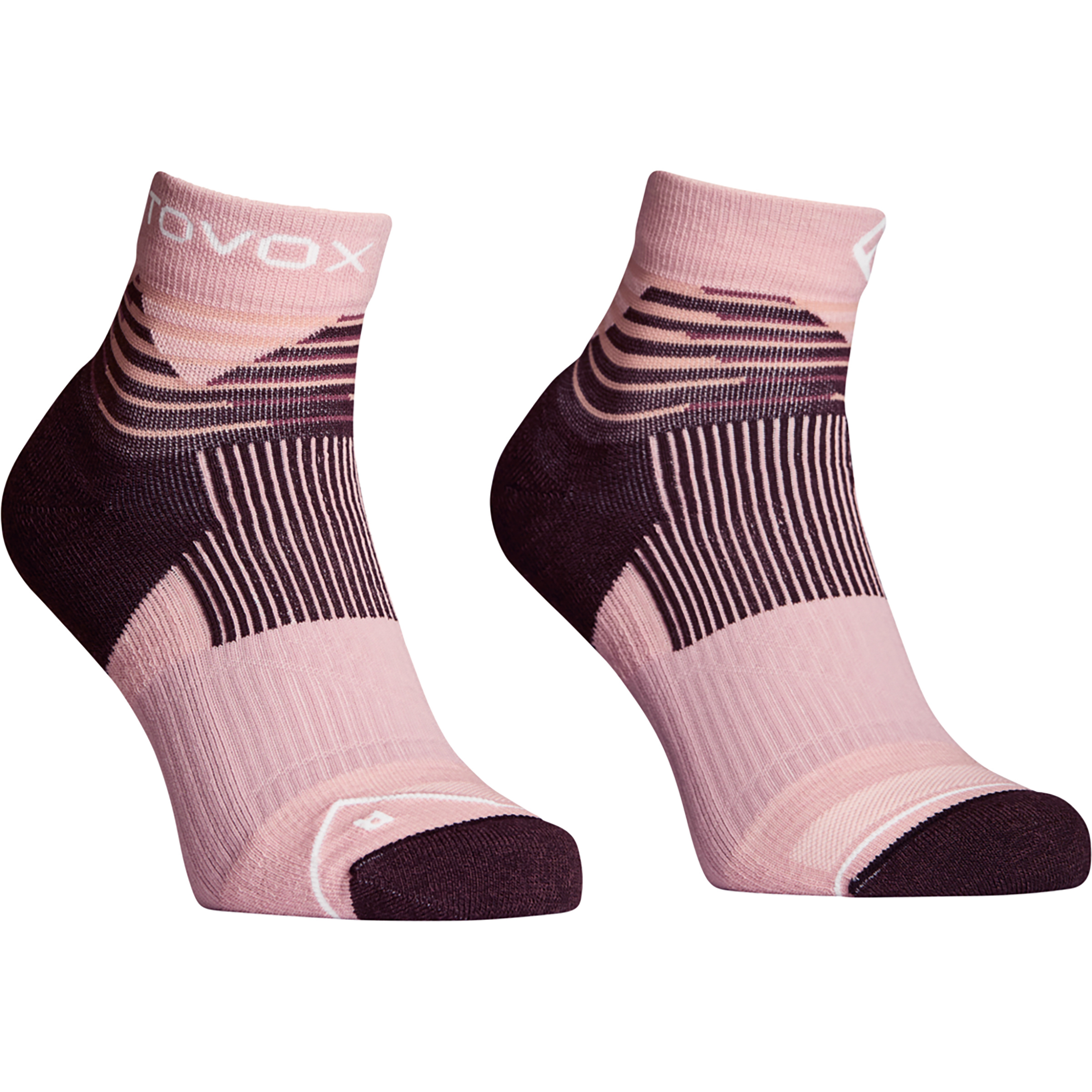 Ortovox All Mountain Quarter Damen Wandersocken rosa Größe 35 Trekking Atmungsaktiv