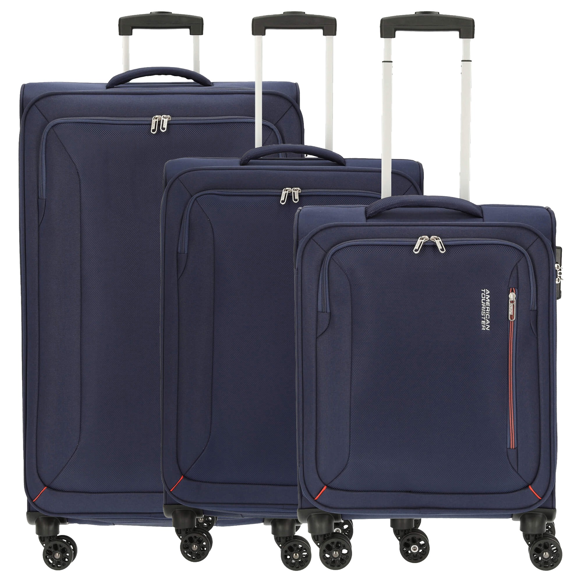 American Tourister Hyperspeed TSA Trolley L / M / S Combat Navy dunkelblau 80cm
