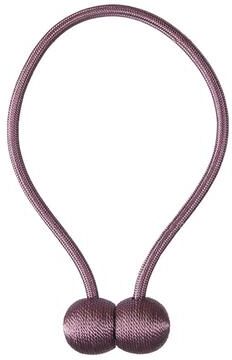 Uplift Essentials Magnetic Pearl Ball Curtain Tiebacks purple