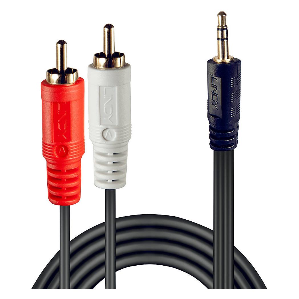 Lindy Klinke - Cinch N (3 m, AUX Kabel, Cinch Kabel) (35682)
