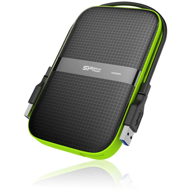 2TB Silicon Power Armor A60 SP020TBPHDA60S3K 2.5" (6.4cm) USB 3.0 schwarz/grün