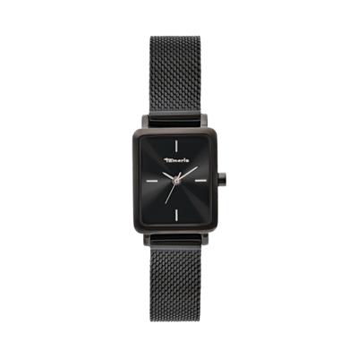 Quarzuhr TAMARIS, schwarz (schwarz, schwarz), Armbanduhren, Damen, schwarz, Quarzuhr, Armbanduhr, Damenuhr, Edelstahlarmband, analog