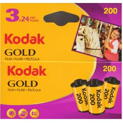 Kodak 1x3 Gold 200 135/24, Analogfilm, Gold