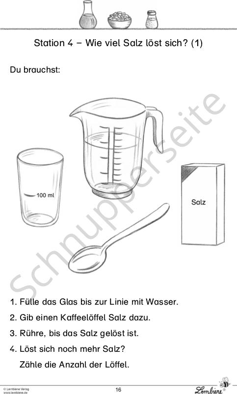 Lernbiene Wir experimentieren mit alltäglichen Stoffen