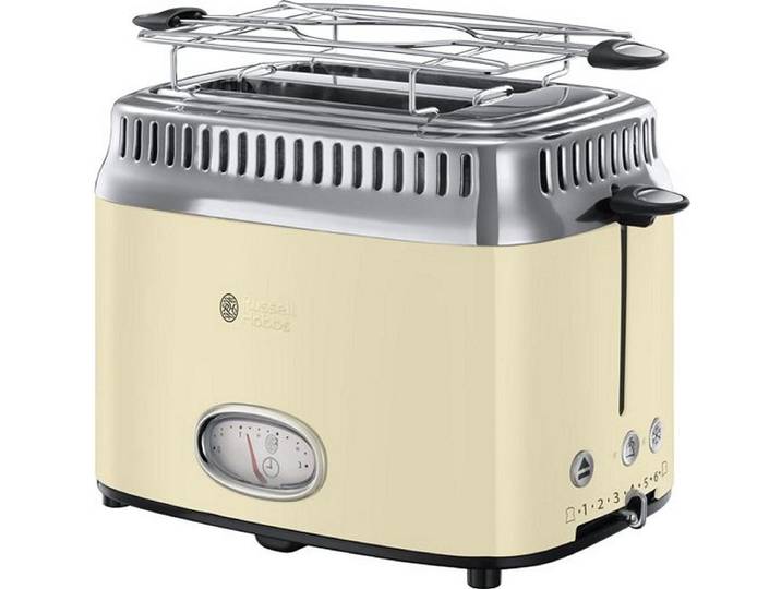 Russell Hobbs 21682-56 Retro Vintage Cream Broodrooster - Crème