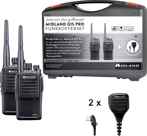 Midland G15 Pro NC, PMR C1127.S6 PMR-Funkgerät