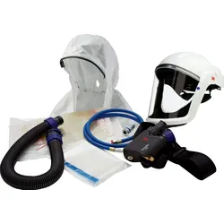 3M Versaflo V-500E Starter Paket für Druckluftatemschutz zur Luftreinigung, Druckluftregler V500E, Helm M-206, Luftschlauch BT-30, M-976, M928, 69501