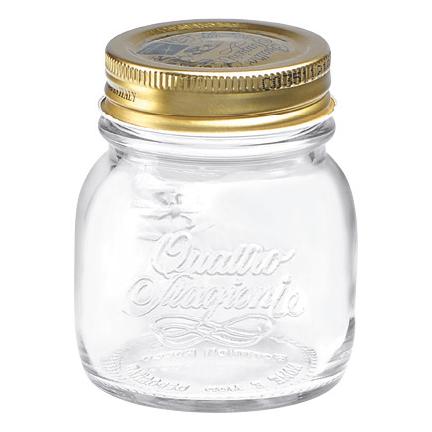 Dosen-Zentrale Bormioli Rocco Quattro Stagioni Marmeladen- / Einmachgläser 150 ml (mit Schraubdeckel ø 56 mm, Konfi (0.15 l) (58276)