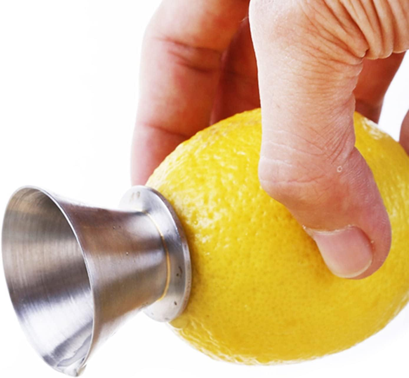 Dripio RVS citruspers met schenktuit, handmatig, 3,5 cm diameter