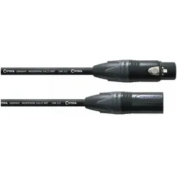 Cordial Mikrofonkabel CPM 30 FM - 30 m, NEUTRIK XLR female  / XLR male, schwarz - Mikrofonkabel