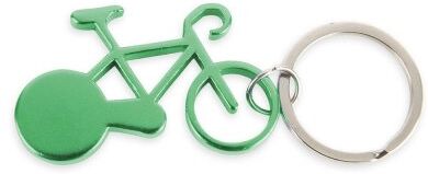 Portachiavi forma bici in alluminio colorato 5,7x3,5cm Personalizzate o neutre