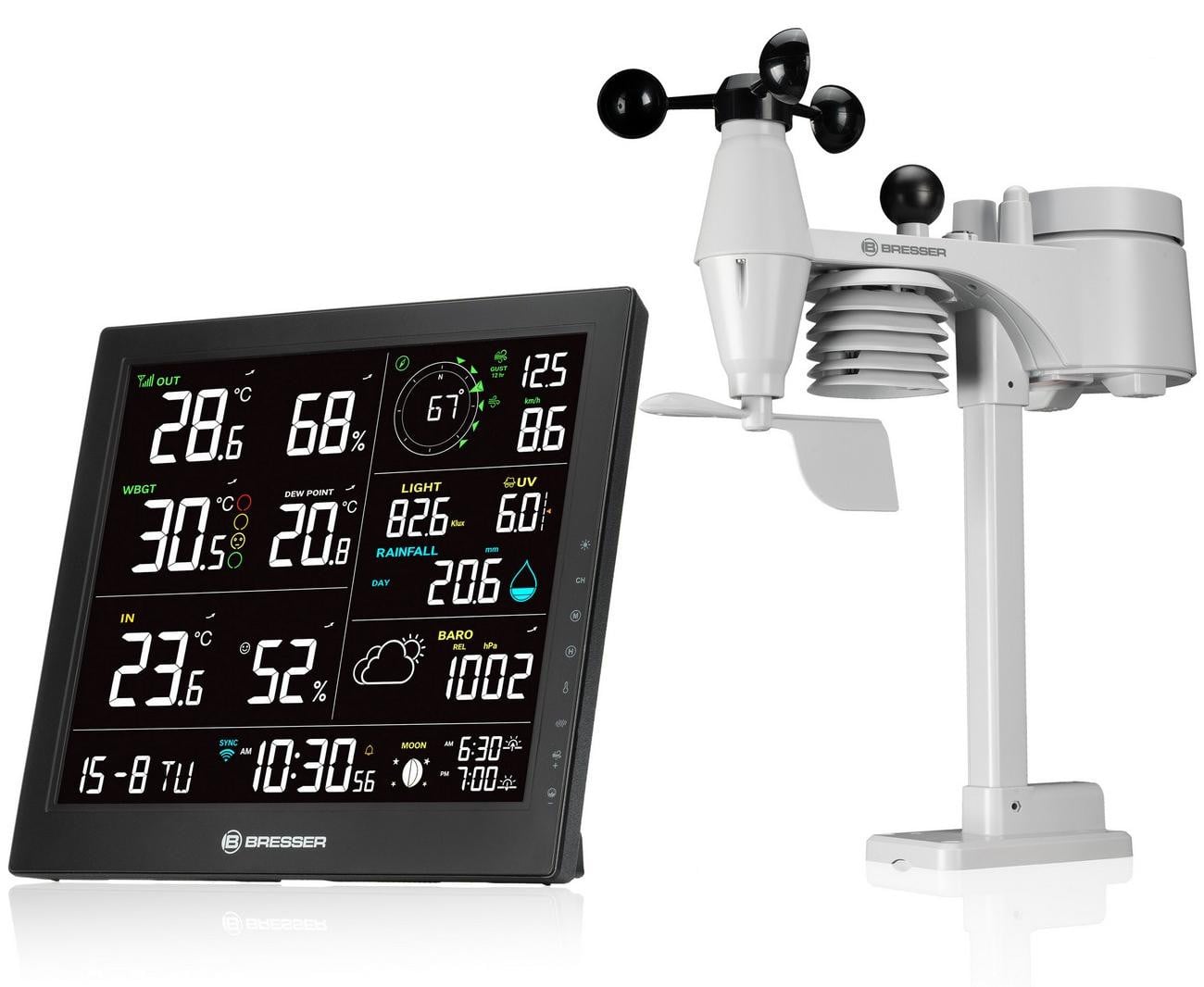 Bresser MeteoTemp JW 8-in-1 Draadloos Weerstation