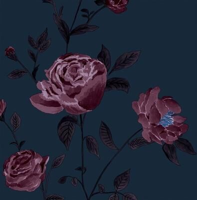 Tempaper Rambling Rose by She She Peel and Stick Wallpaper