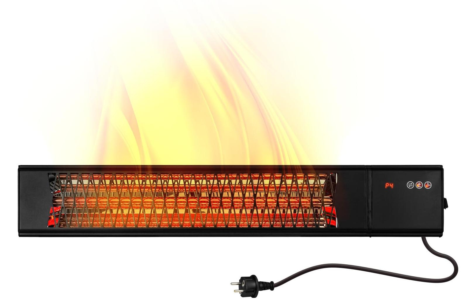 Selius Terrasverwarmer Infrarood - 2000 Watt - Wandmontage - Zwart
