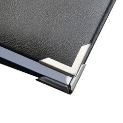100 Buchecken, PS 22, Schenkellänge 22 mm, vernickelt, 100 Stück, Metall, silber