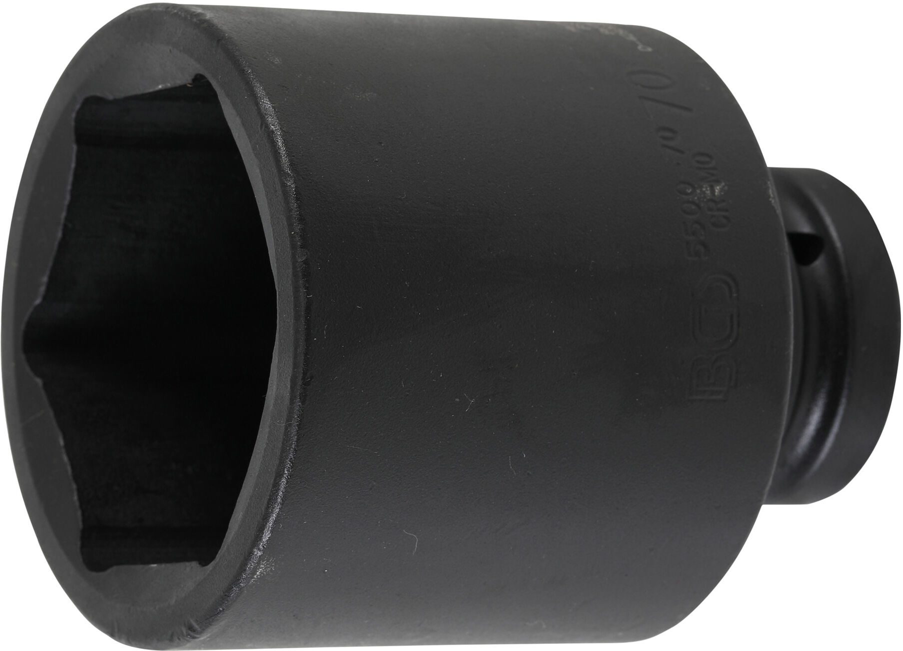 BGS Kraft-Steckschlüssel-Einsatz Sechskant, tief 5500-70, Antrieb Innenvierkant 25 mm (1"), SW 70 mm ; BGS technic)