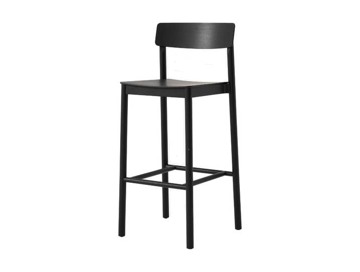 &Tradition Betty TK16 Bar Chair Barstuhl 75 cm Schwarz lackierte esche
