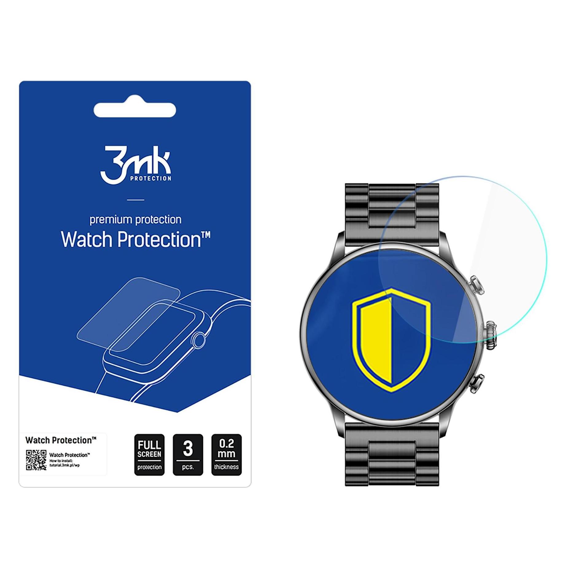 3MK FlexibleGlass Watch myPhone Watch Elegant 2 Szkło Hybrydowe (W-3WPrARC-mPWE2-0)