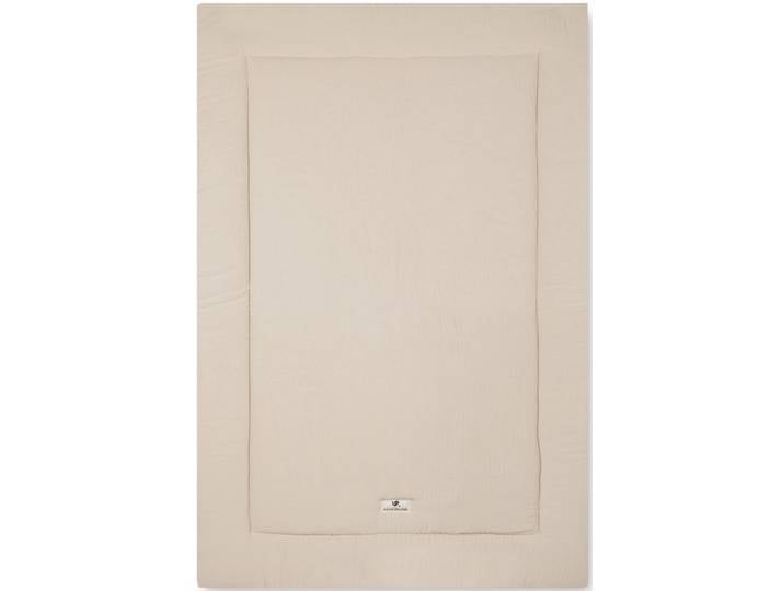 Krabbeldecke JULIUS ZÖLLNER Musselin, sand , beige (sand), B:95cm L:135cm, Baumwolle, Wohndecken, Krabbeldecke, Made in Germany