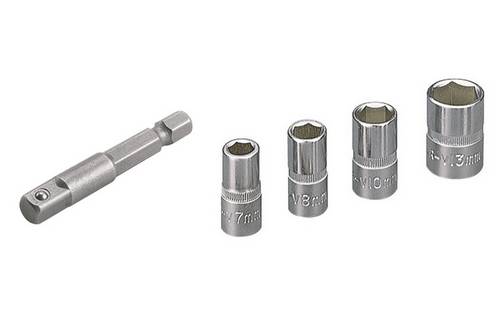 Wolfcraft Steckschlüsseleinsatz-Set 1/4 (6.3 mm) 5teilig 2413000