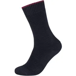 2er Pack camano Cosy Tonal Structured Boot Crew Socken 9999 - black 35-38