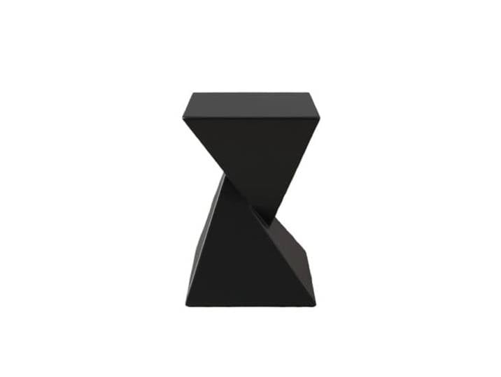 9bbhfJw4R Couchtisch im Landhausstil Kleiner Beistelltisch aus Zement for den Innen- und Außenbereich, minimalistisches Design(Schwarz)