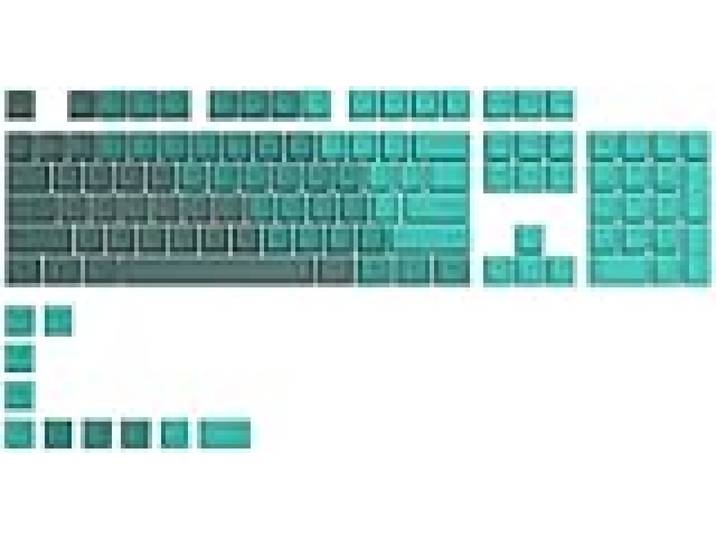 GLORIOUS Gaming 115x GPBT Keycaps - Cherry Profile, Super Durable PBT Plastic, Eye Catching Aesthetics, Superior Sound, Original Typeface, Rain Forest - American QWERTY Layout