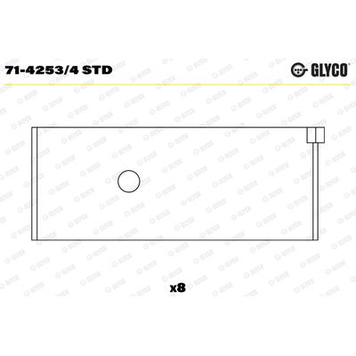 GLYCO Pleuellager 7142534std für HONDA