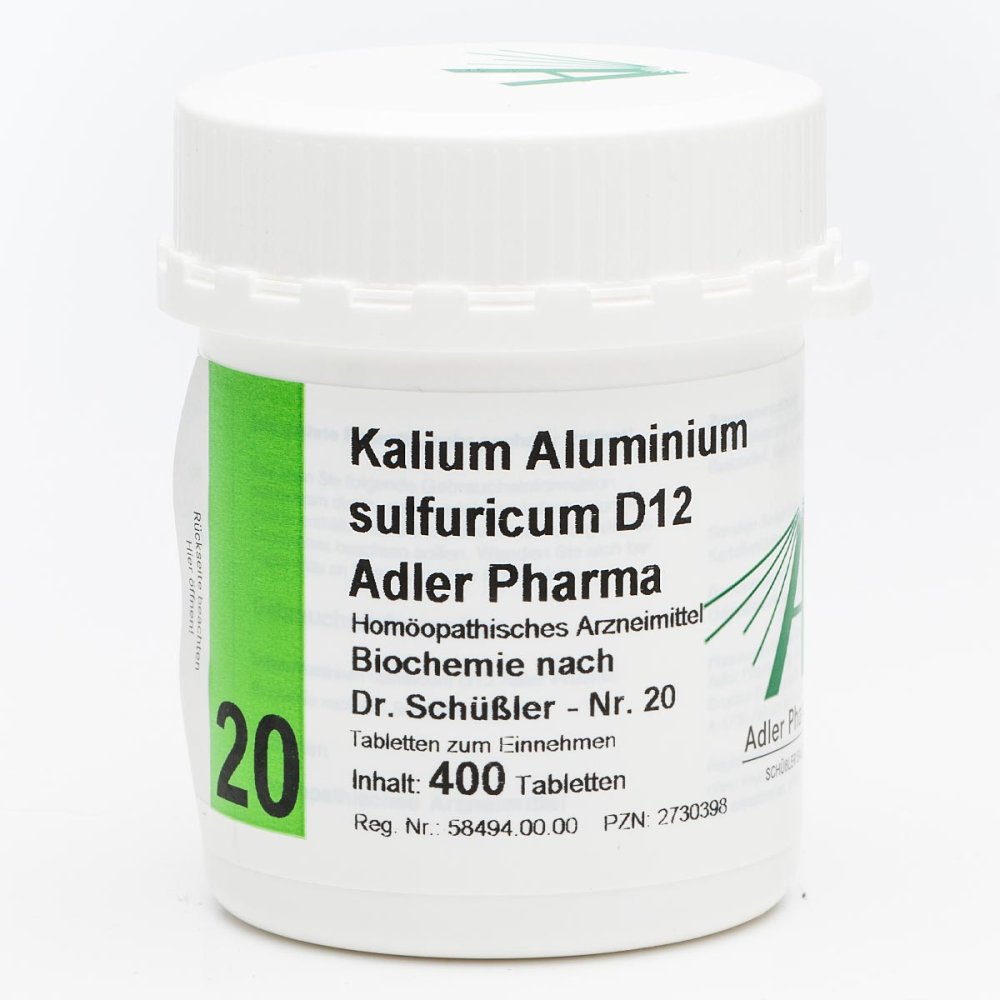 Adler Pharma Produktion und Vertrieb GmbH Biochemie Adler 20 Kalium alum.sulf.D12 Tabletten 02730398
