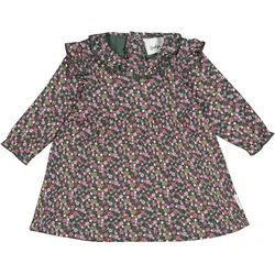 Feetje Kleid langarm Blumen Rüschen, mehrfarbig, 74