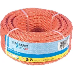 Seil gedreht PPD 10mm, 25m, orange - orange