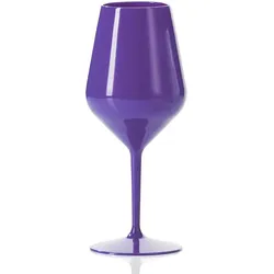 6 Mehrweg Wein Cocktail Gläser Spritz lila Tritan 470ml Wiederverwendbar Kunststoff unzerbrechlich
