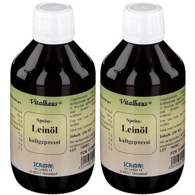 Leinöl Kaltgepresst Vitalhaus 2x 2x250 ml Öl
