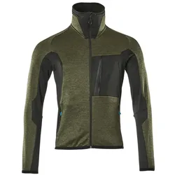 MASCOT Fleecepullover mit Reißverschluss ADVANCED Moosgrün / Schwarz XS - 17103-316-3309-XS - Moosgrün / Schwarz