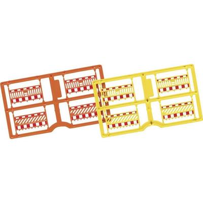 Busch 1108 H0 Schrankenzaun, orange/gelb Bausatz