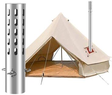 Perfect Picks Market Stainless Steel Tent Stove Spark Arrestor Chimney Cap For Camping Stove Pipe Stainless Steel Tent Stove Spark Arrestor Chimney Cap For Camping Stove Pipe