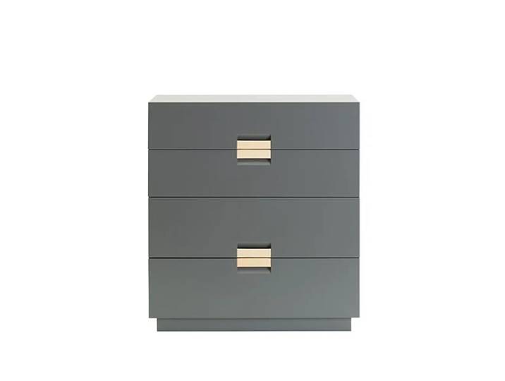 Asplund Commode Frame Medium storm grey, cuir natural