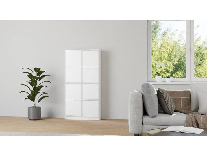 Maßgefertigtes Highboard MDF Beschichtet MDF Weiß matt